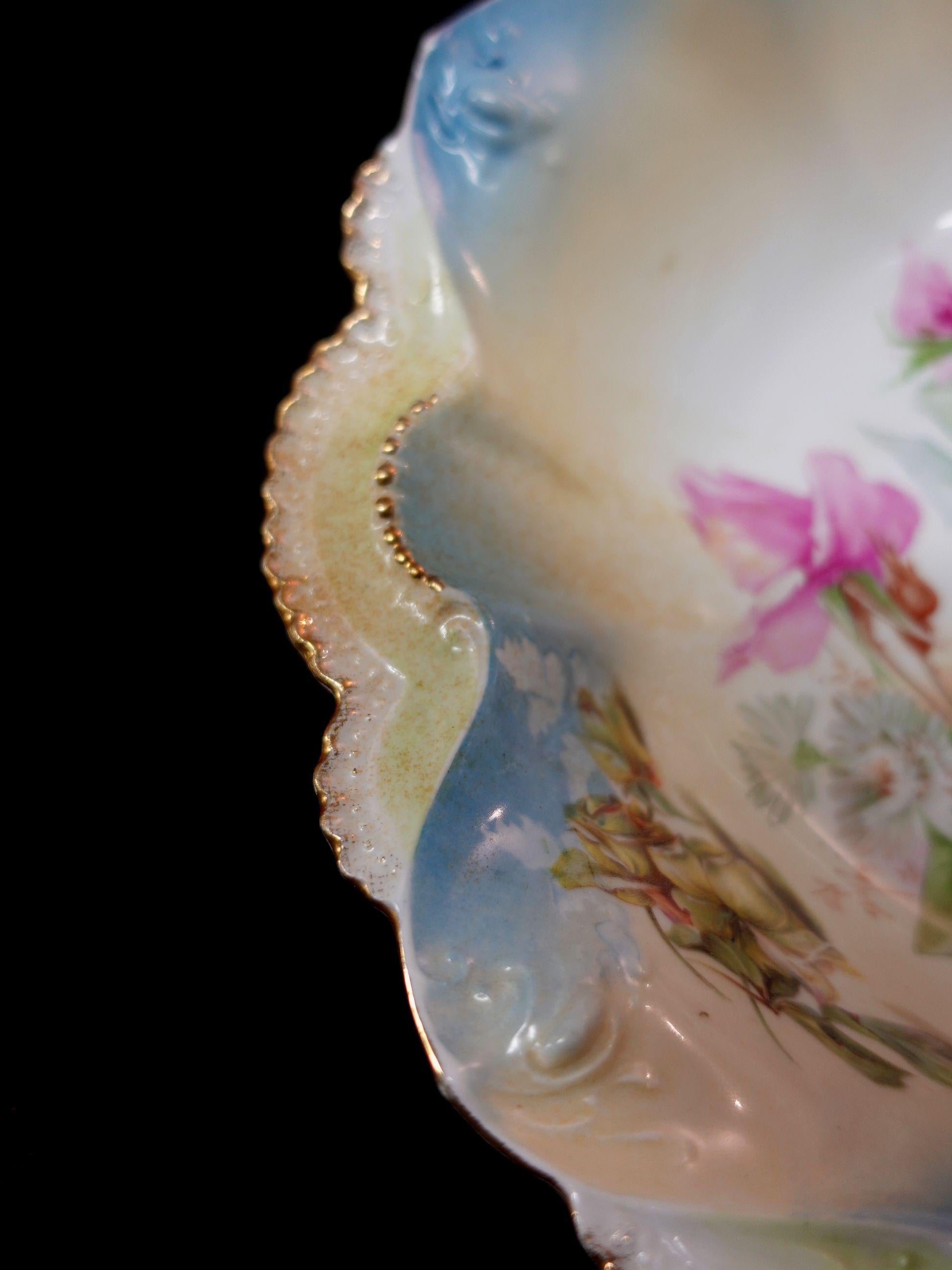 Antique RS Prussia German Porcelain Bowl, #R00001 For Sale 2