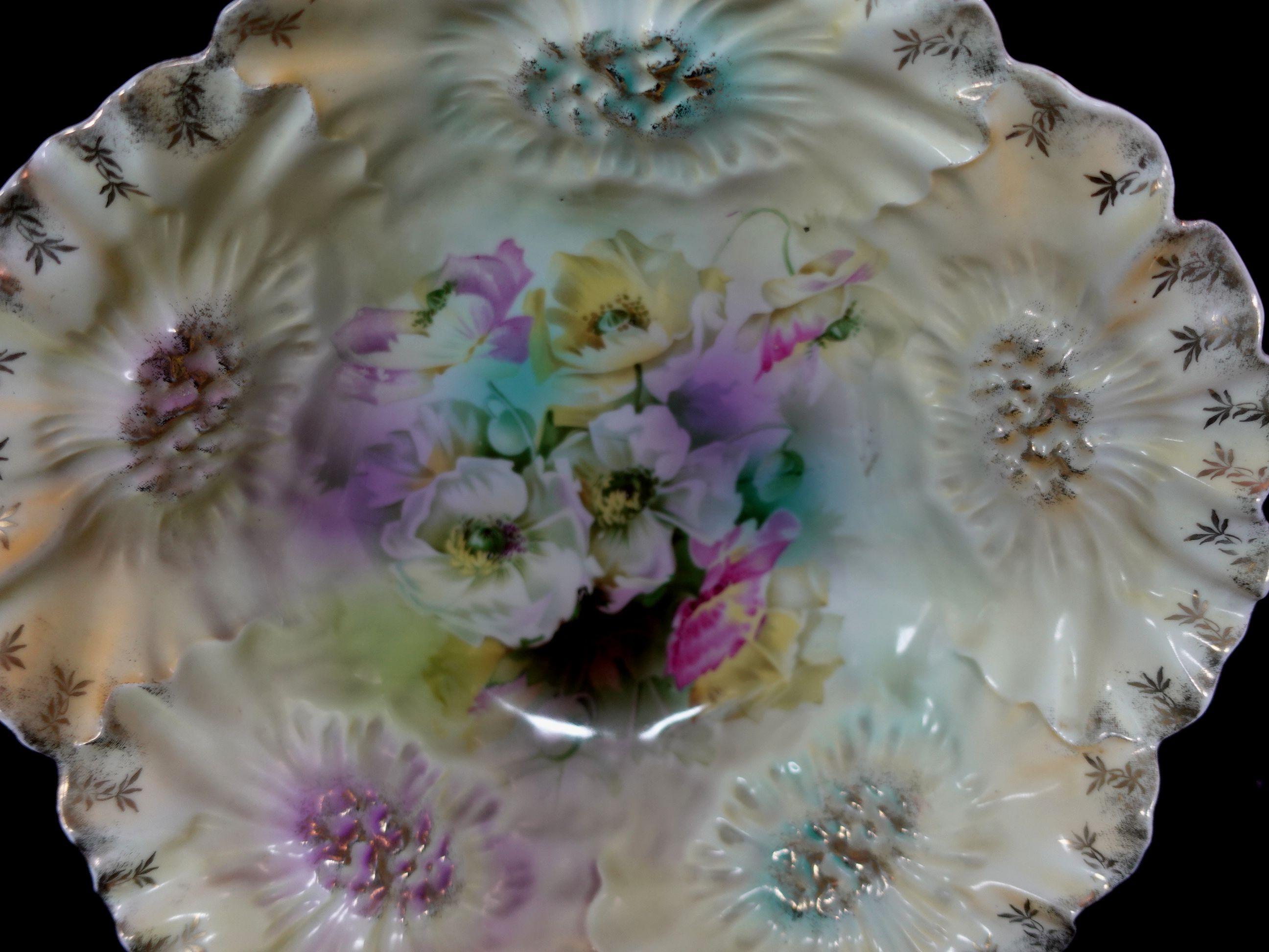 20th Century Antique RS Prussia German Porcelain Bowl, #R00003