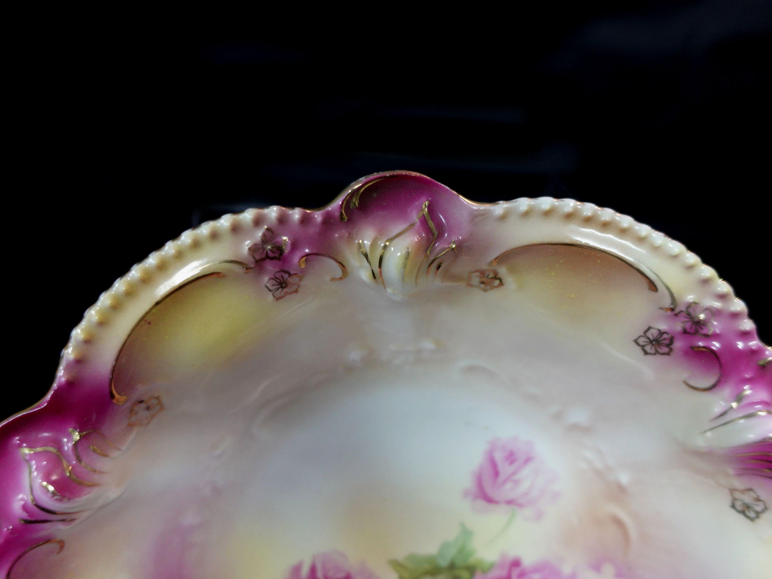 Antique RS Prussia German Porcelain Bowl, #R00004 1