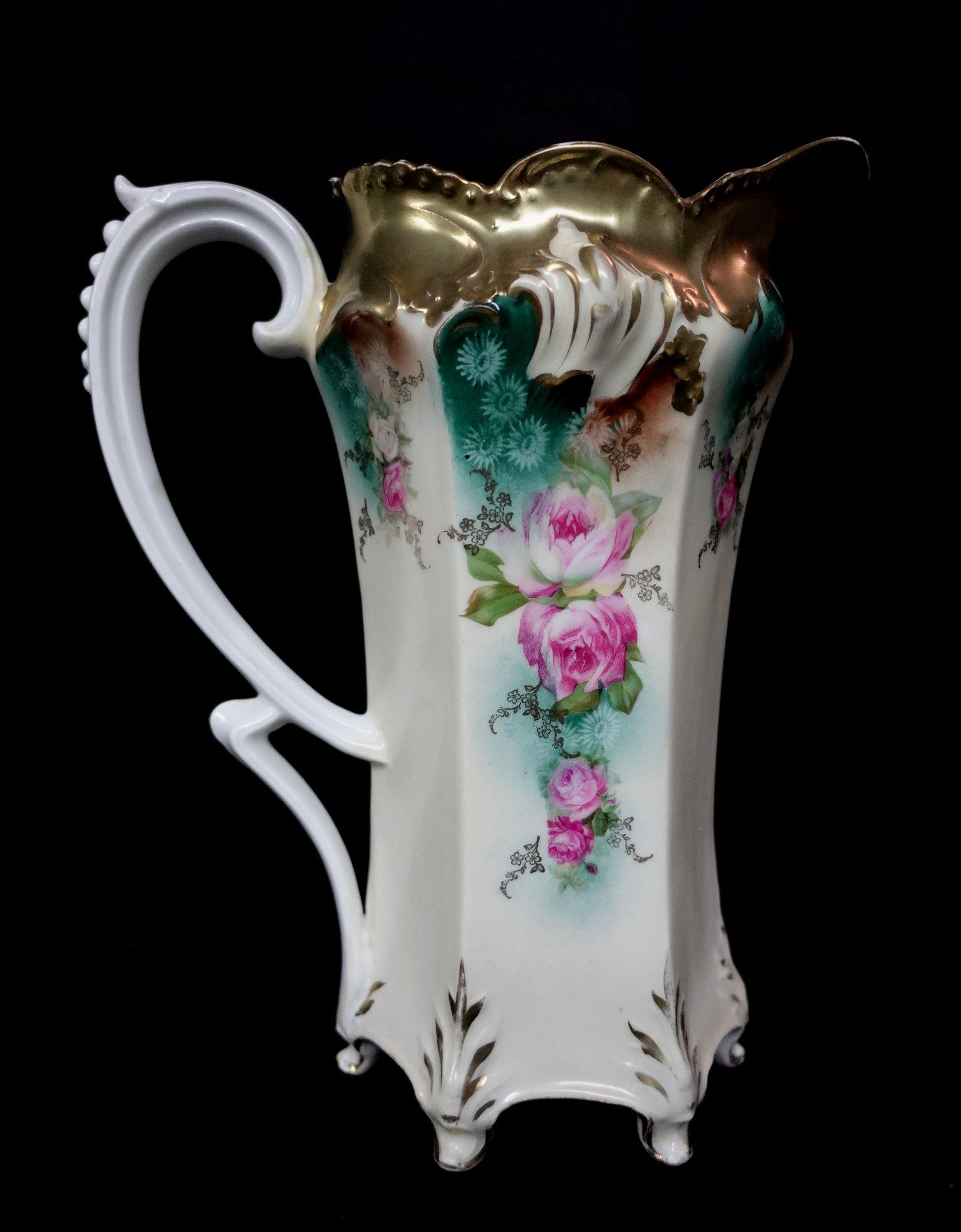 Antique RS Prussia German Porcelain Large Tankard, #Ric00022 3