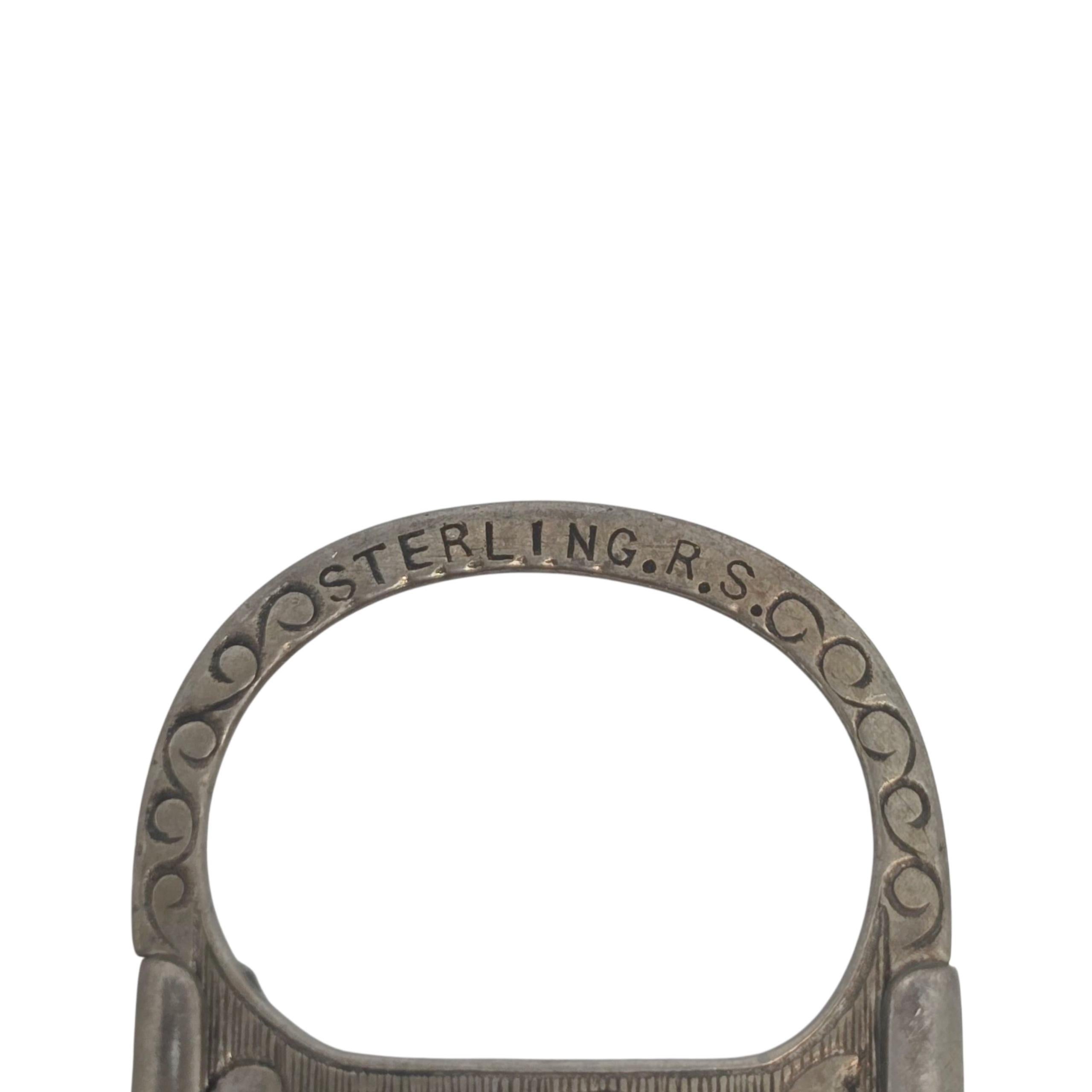 Coupe-cigare antique en argent Sterling RS #22835 en vente 3