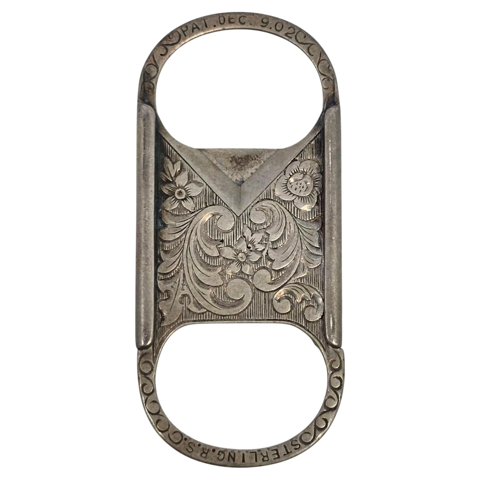 Coupe-cigare antique en argent Sterling RS #22835 en vente