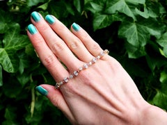 Antikes Armband aus 15 Karat Gelbgold mit Rubin und 1,37 Karat Diamanten, um 1920