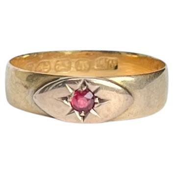 Antique Ruby and 22 Carat Gold Band