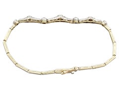 1900 Antique Ruby and Diamond Yellow Gold Bracelet