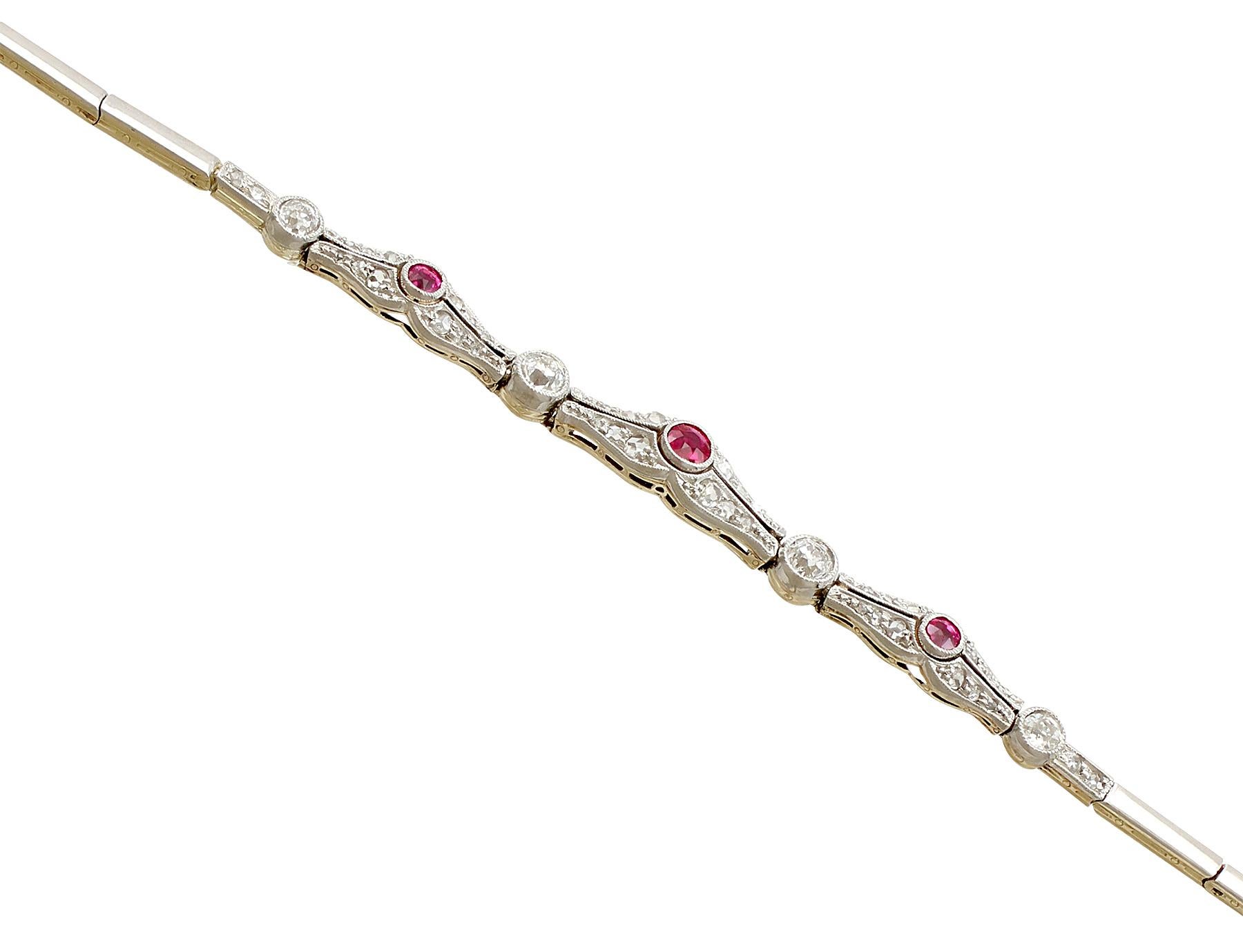 antique ruby bracelet