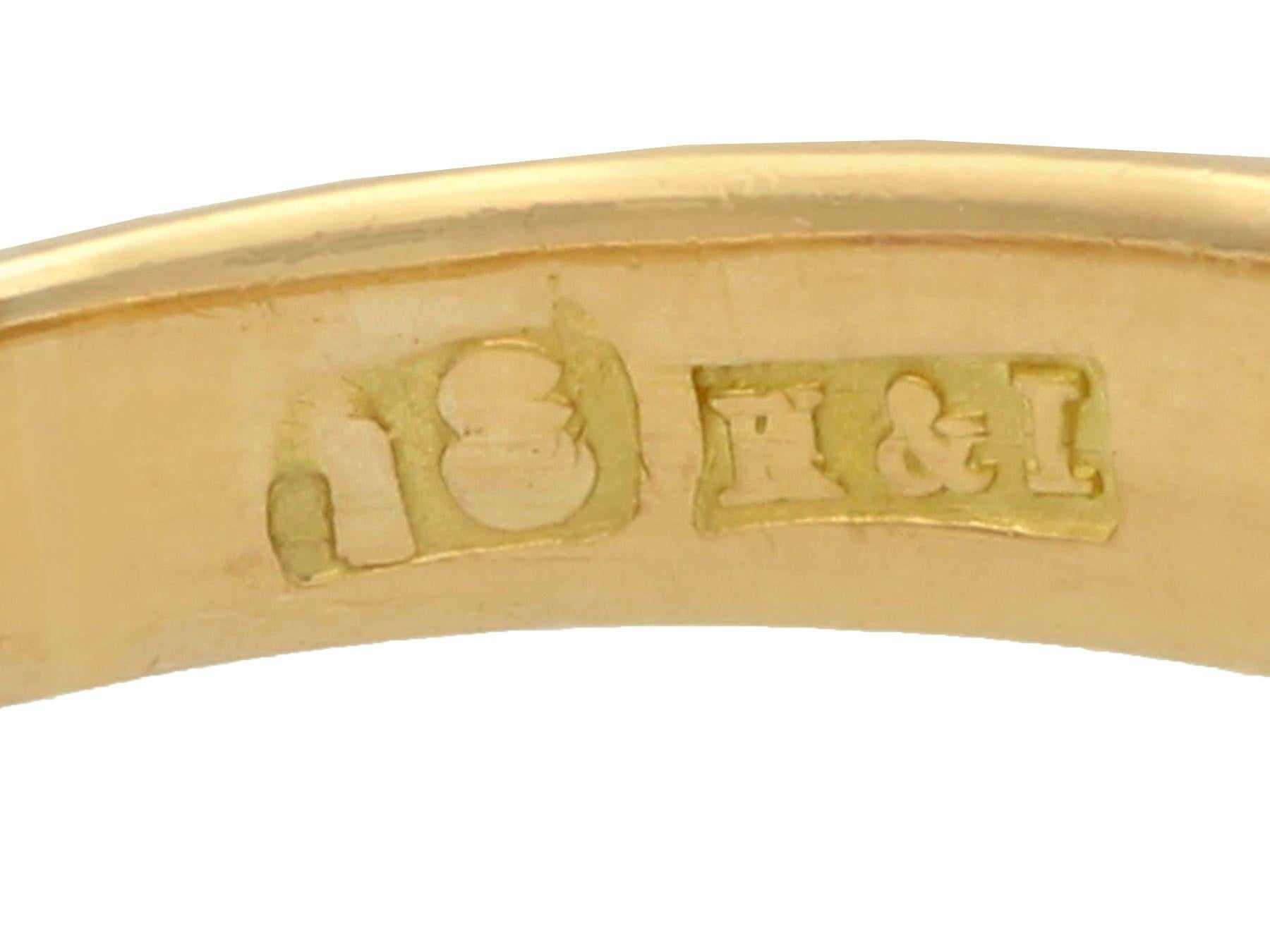 Antiquities 1930 Ruby and Diamond Yellow Gold Unisex Ring (bague unisexe en or jaune avec rubis et diamants) Unisexe en vente