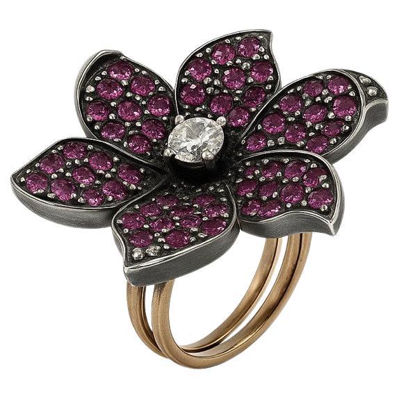 Antique Ruby and Old-Cut ring in vendita