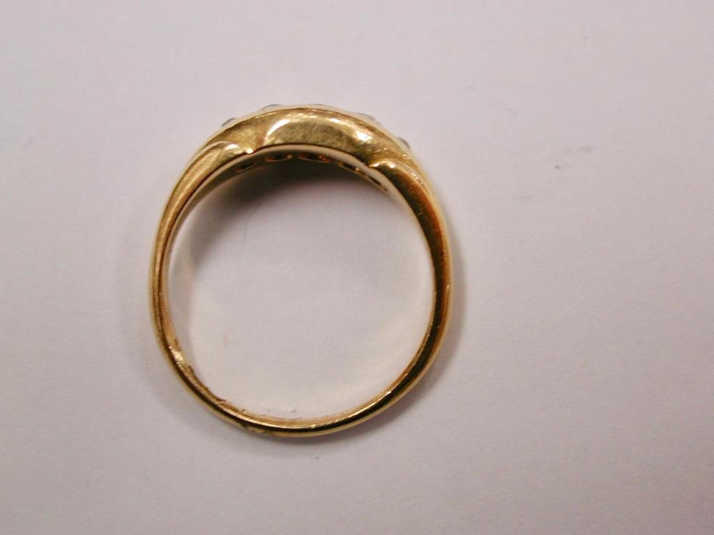 Edwardian Antique Ruby & Diamond Ring in 18ct Gold, 1906, Birmingham, Deakin & Francis