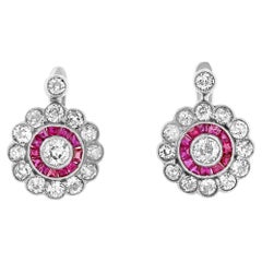 Boucles d'oreilles Antiquities Ruby