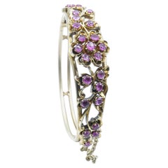 Antique Ruby 'Flower' Bangle