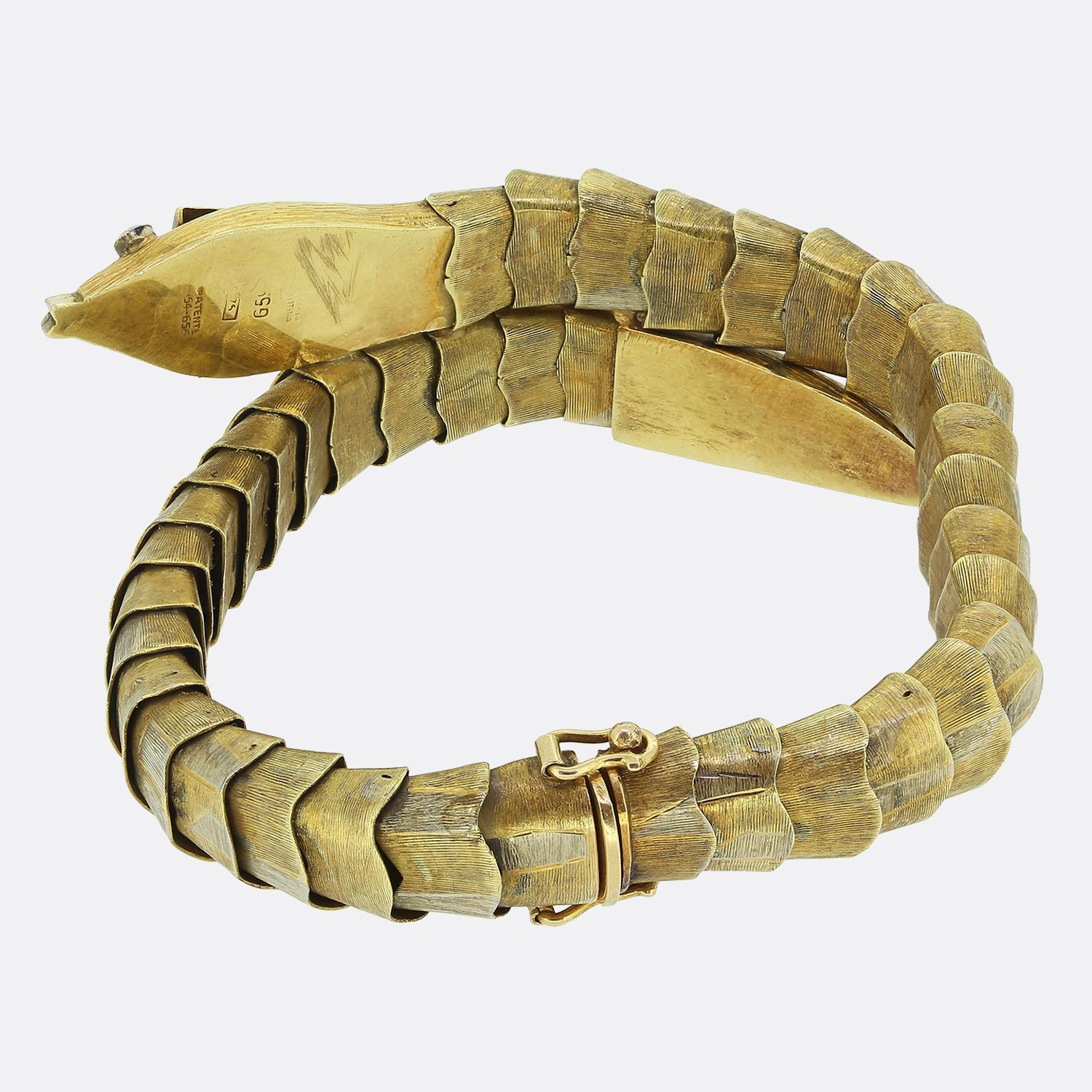 Antikes Rubin-Schlangen-Armband (Rundschliff) im Angebot