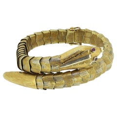 Antikes Rubin-Schlangen-Armband