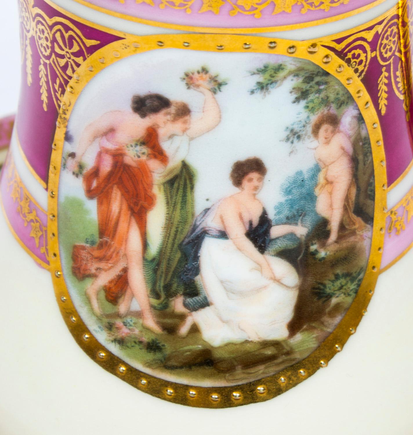 Antique Rudolf Kämpf 38 piece Porcelain Tea Set, 1918 9
