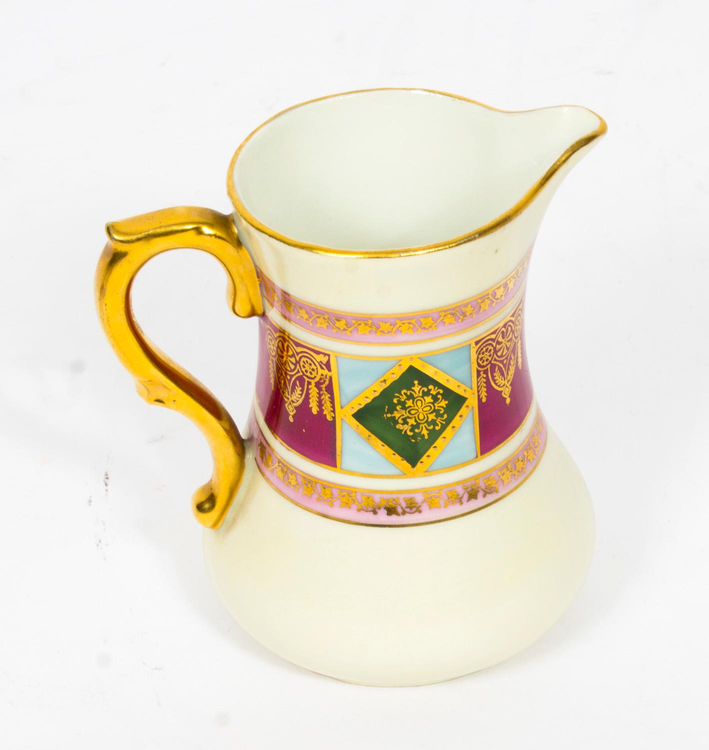 Antique Rudolf Kämpf 38 piece Porcelain Tea Set, 1918 10