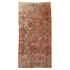 Antique Rug American Sarouk 12 x 6 ft hand-knotted early 20th Century full pile