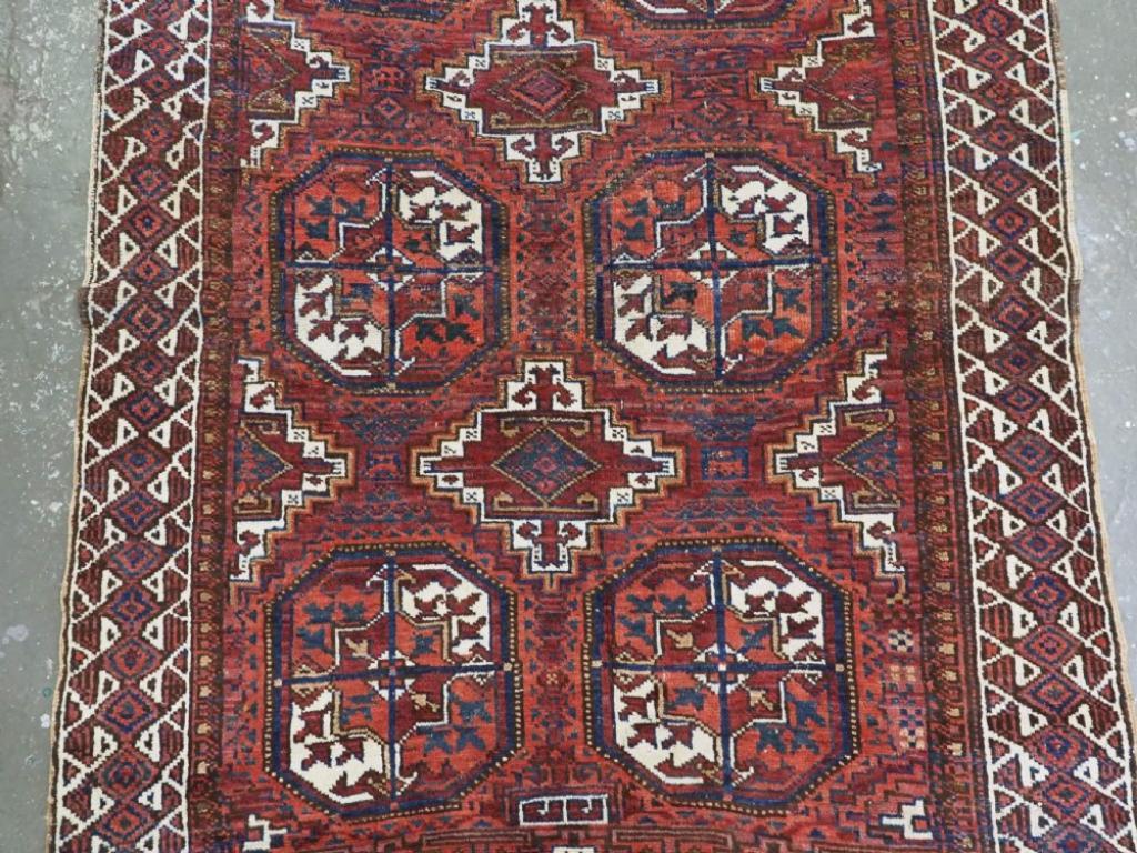 Antiker Teppich Baluch Salar Khani Design, um 1900 im Zustand „Hervorragend“ im Angebot in Moreton-In-Marsh, GB