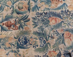 Antique Rug - c. 1750 Flemish Tapestry With Urns And Verdant Ornamentation