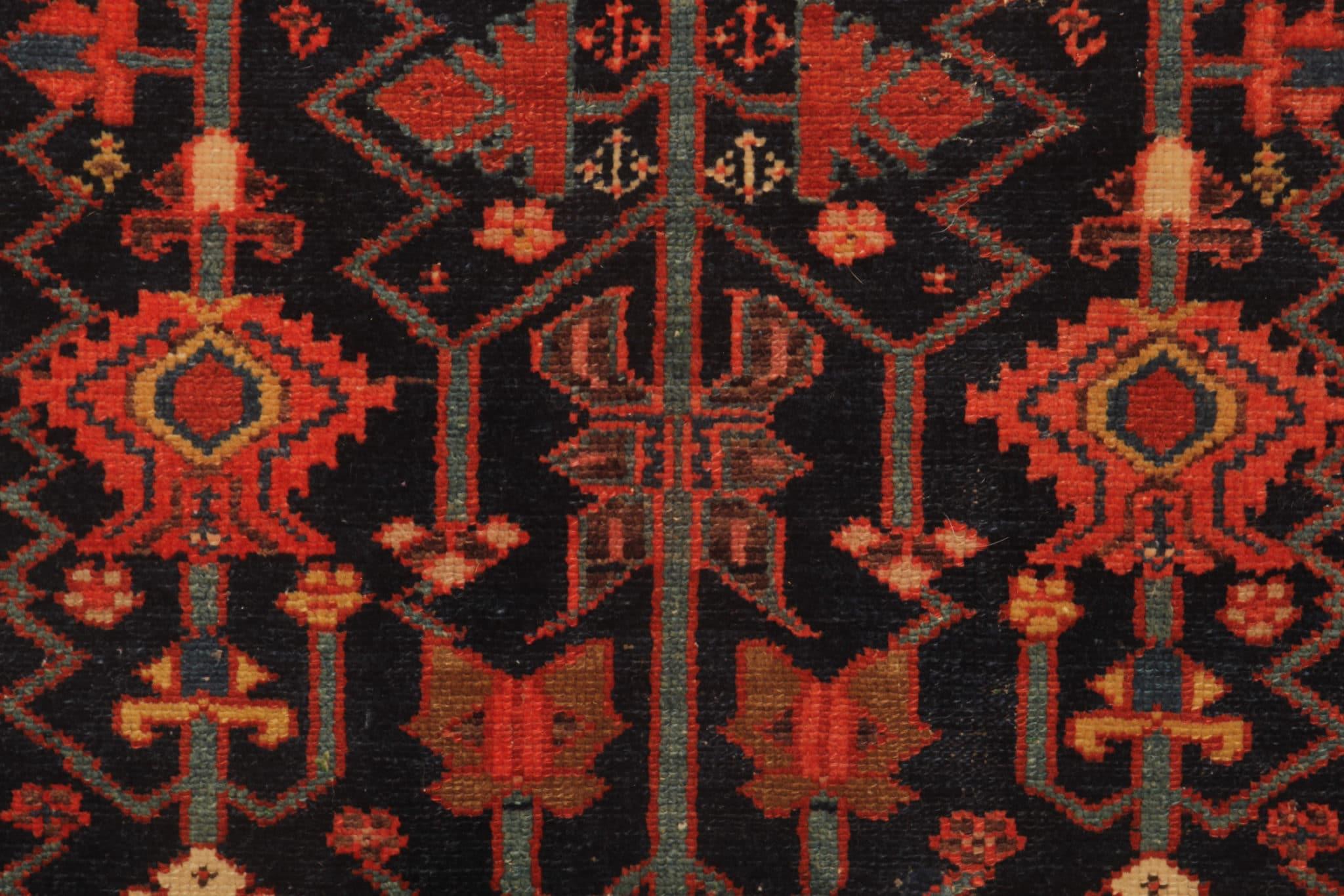 Hand-Knotted Antique Rug Caucasian Mihrabi Rug Handmade Carpet from Kazak Area For Sale