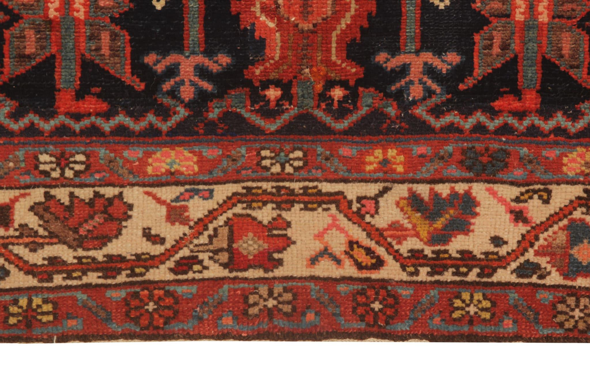 Alfombra antigua Alfombra Mihrabi del Cáucaso Alfombra hecha a mano de la zona kazaka Teñido con vegetales en venta