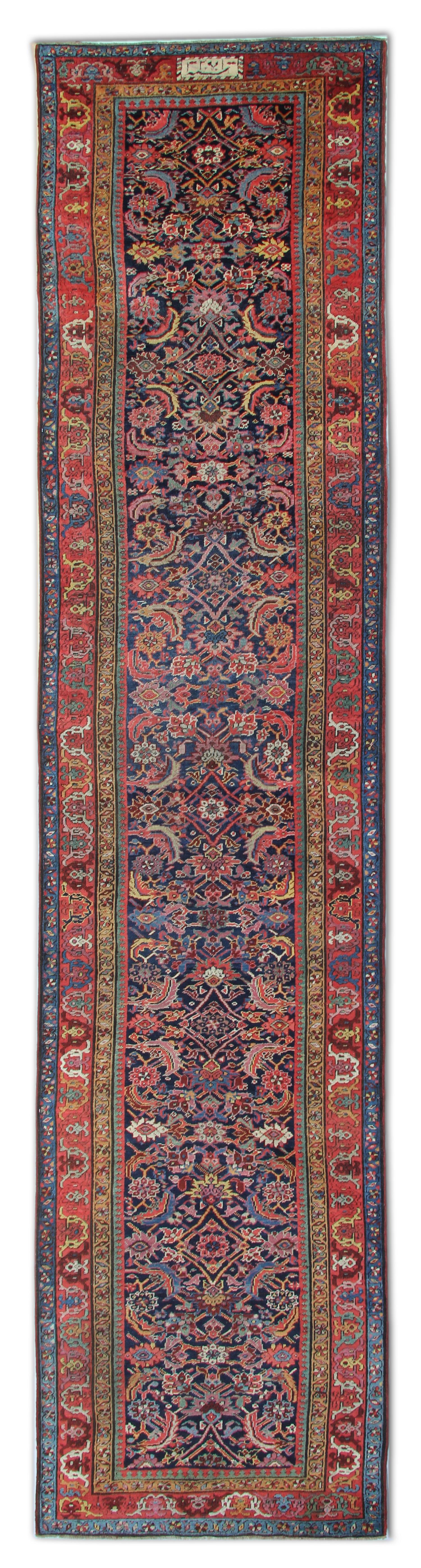 Rare Antique Rug Caucasian Runner Handmade Carpet Living Room Rugs Stair Runner In Excellent Condition For Sale In Wembley, GB