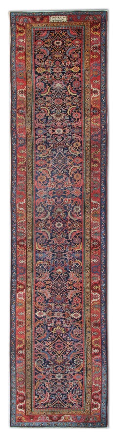 Rare Antique Rug Caucasian Runner, Living Room Rugs Stair Runner Handmade Carpet