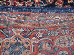 Djoharian Collection Antique Rug Early 20th Century Classic Carpet Blue and Rust