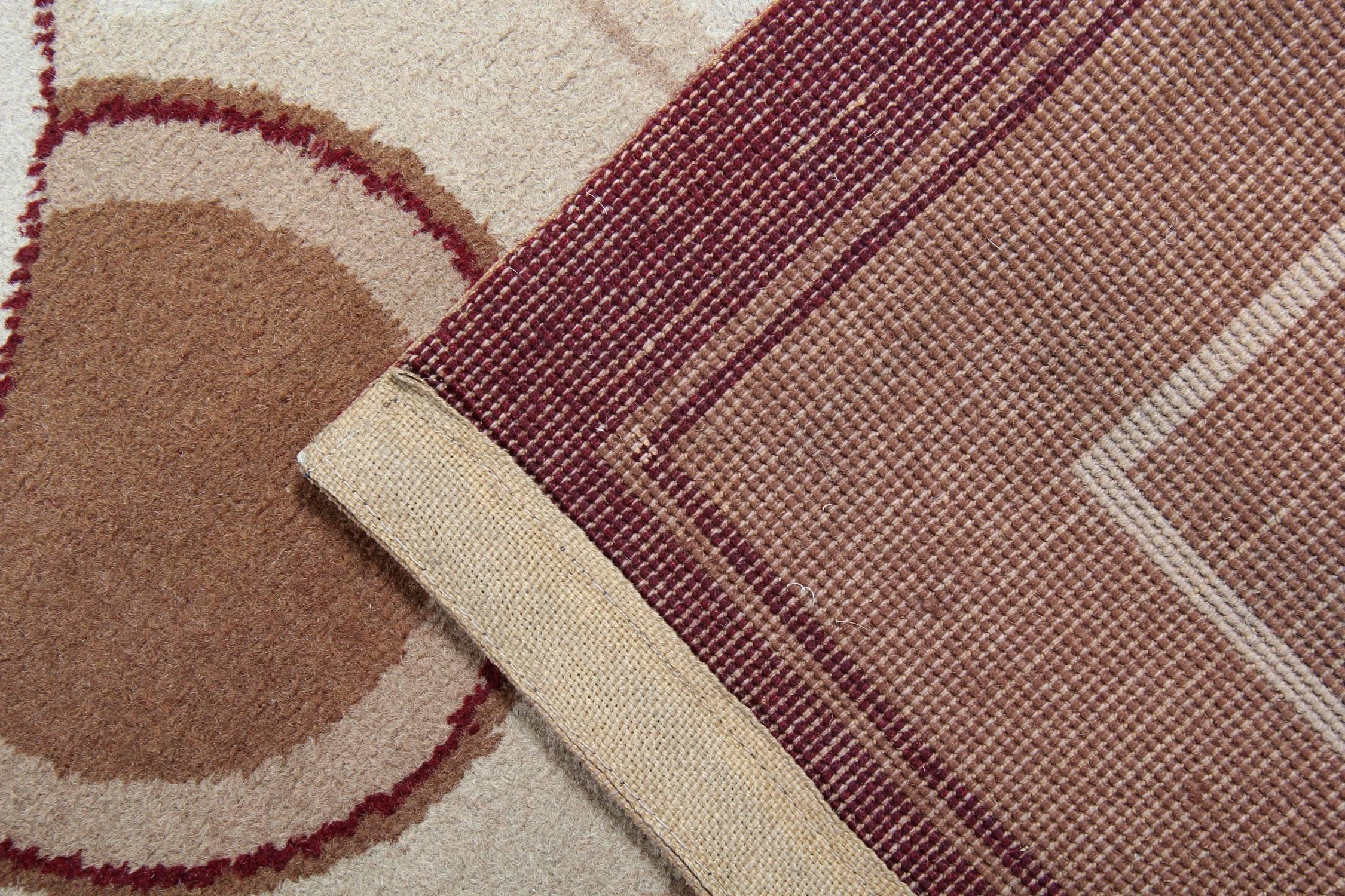 Icelandic Antique Rug Floor Area Art Deco Rugs, Handmade Carpet Oriental Rugs for Sale For Sale