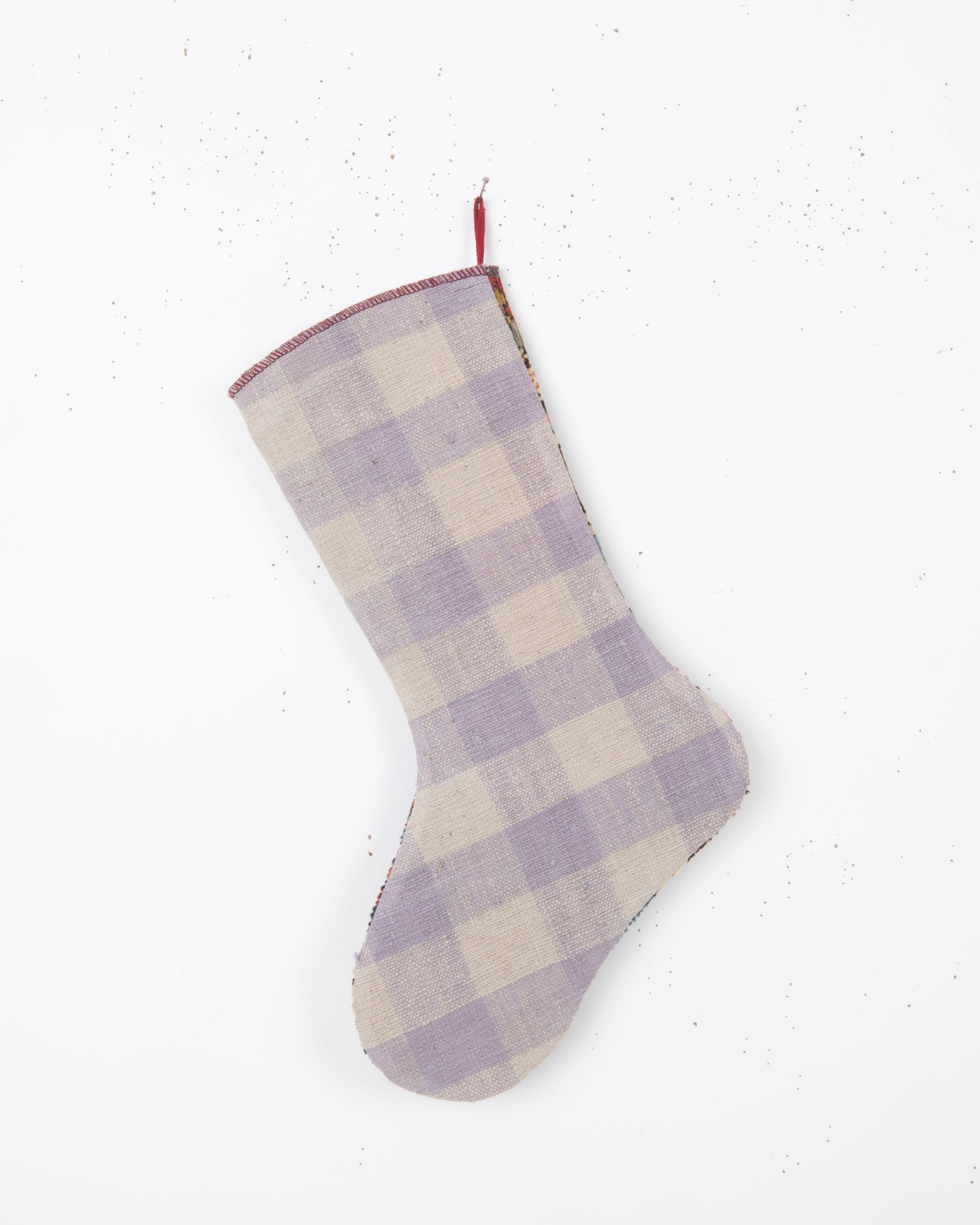 Antiker Teppich Fragment Weihnachtsstrumpf (Handgewebt) im Angebot