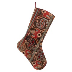 Antique Rug Fragment Christmas Stocking