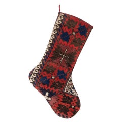 Antique Rug Fragment Christmas Stocking