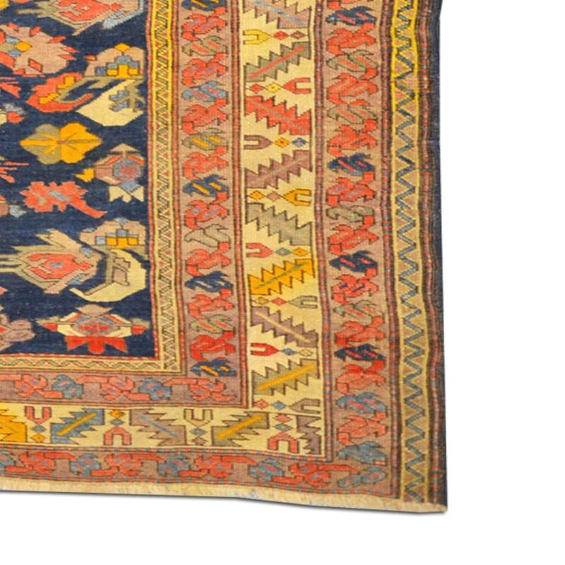 Wool Antique Rug from the Caucasus, Shirvan Design