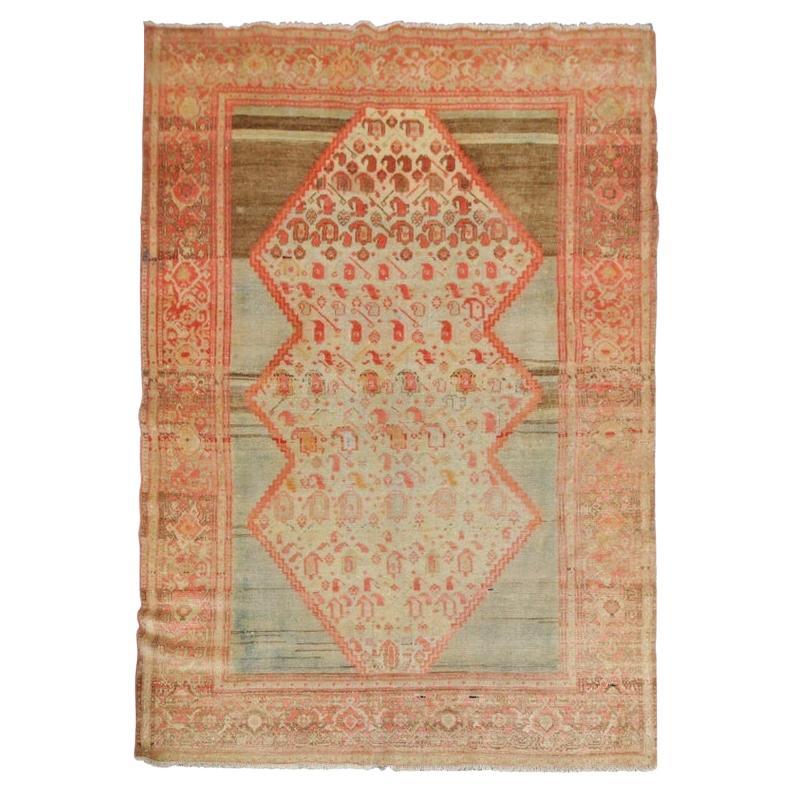 Antique Rug Hand Woven Turkish Rug, Wool Carpet as Living Room Rug for Sale For Sale