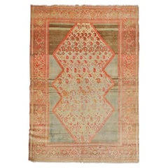 Antique Rug Hand Woven Turkish Rug, Wool Carpet as Living Room Rug for Sale