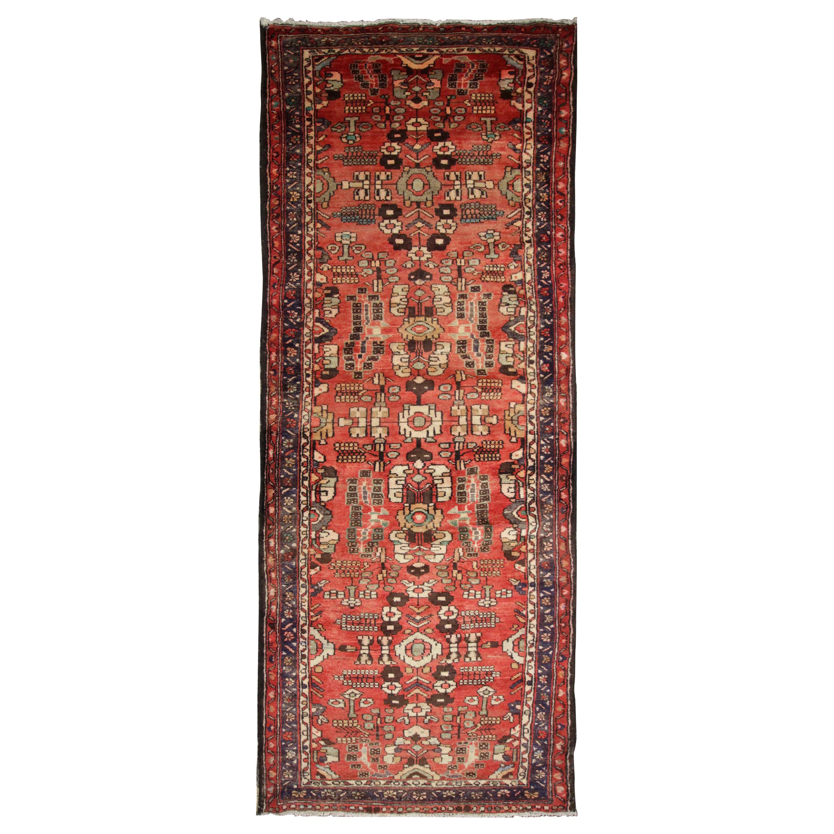 Antique Rug Handmade Carpet, Caucasian Rug Red Oriental Rug Wool