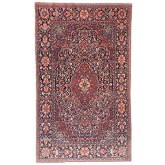 Antique Rug, Persian Dabir Kashan, circa 1900