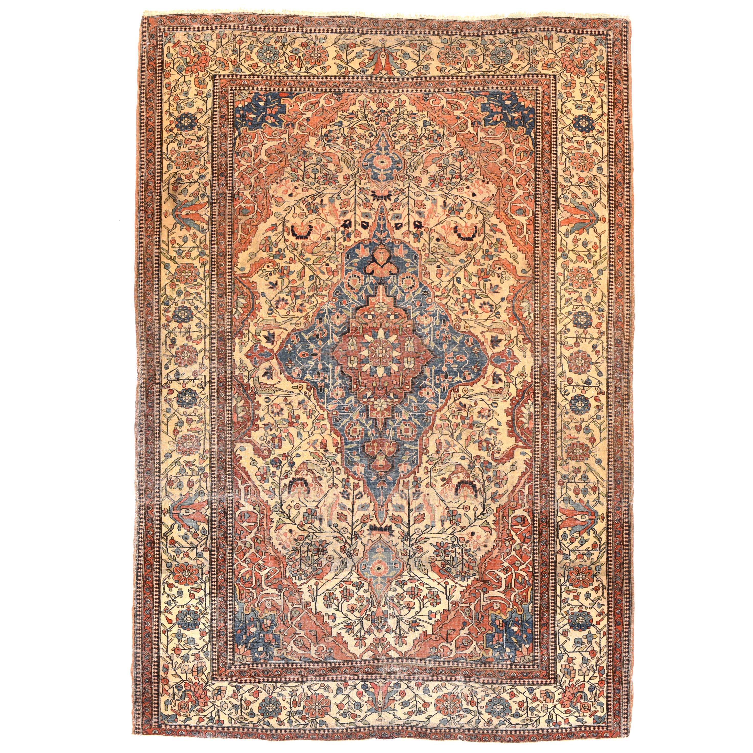 Antique Persian Mohtasham Kashan For Sale at 1stDibs