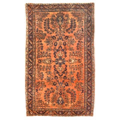 Tapis antique Persan Sarouk:: noué à la main:: circa 1910