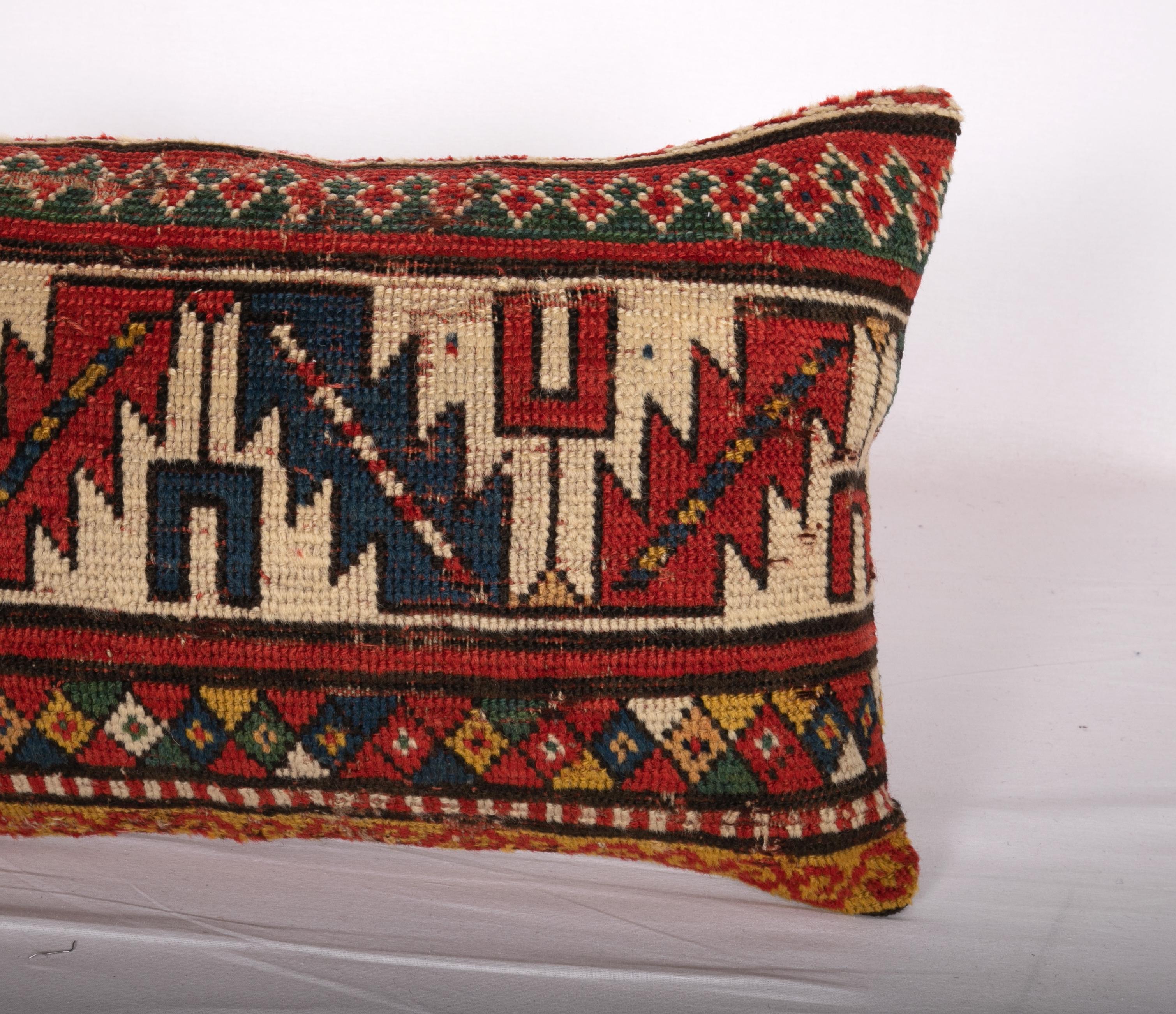 Azerbaijani Antique Rug Pillow Case Made from a 19th Century Caucasian Rug