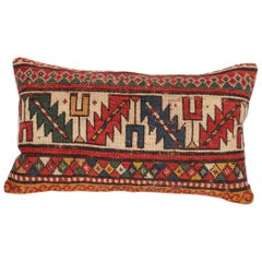 Antique Rug Pillow Case Made from a 19th Century Caucasian Rug