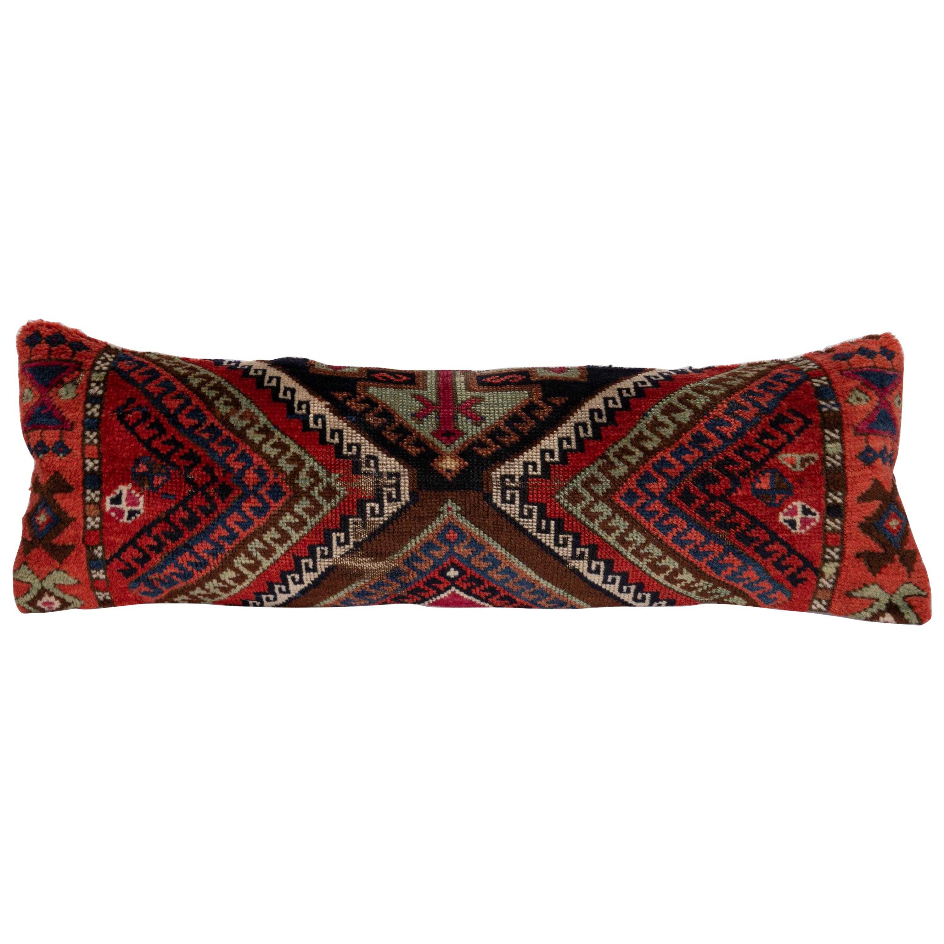 Antique Rug Pillow Case Made from an East Anatolian Rug Fragment, 19th Century For Sale