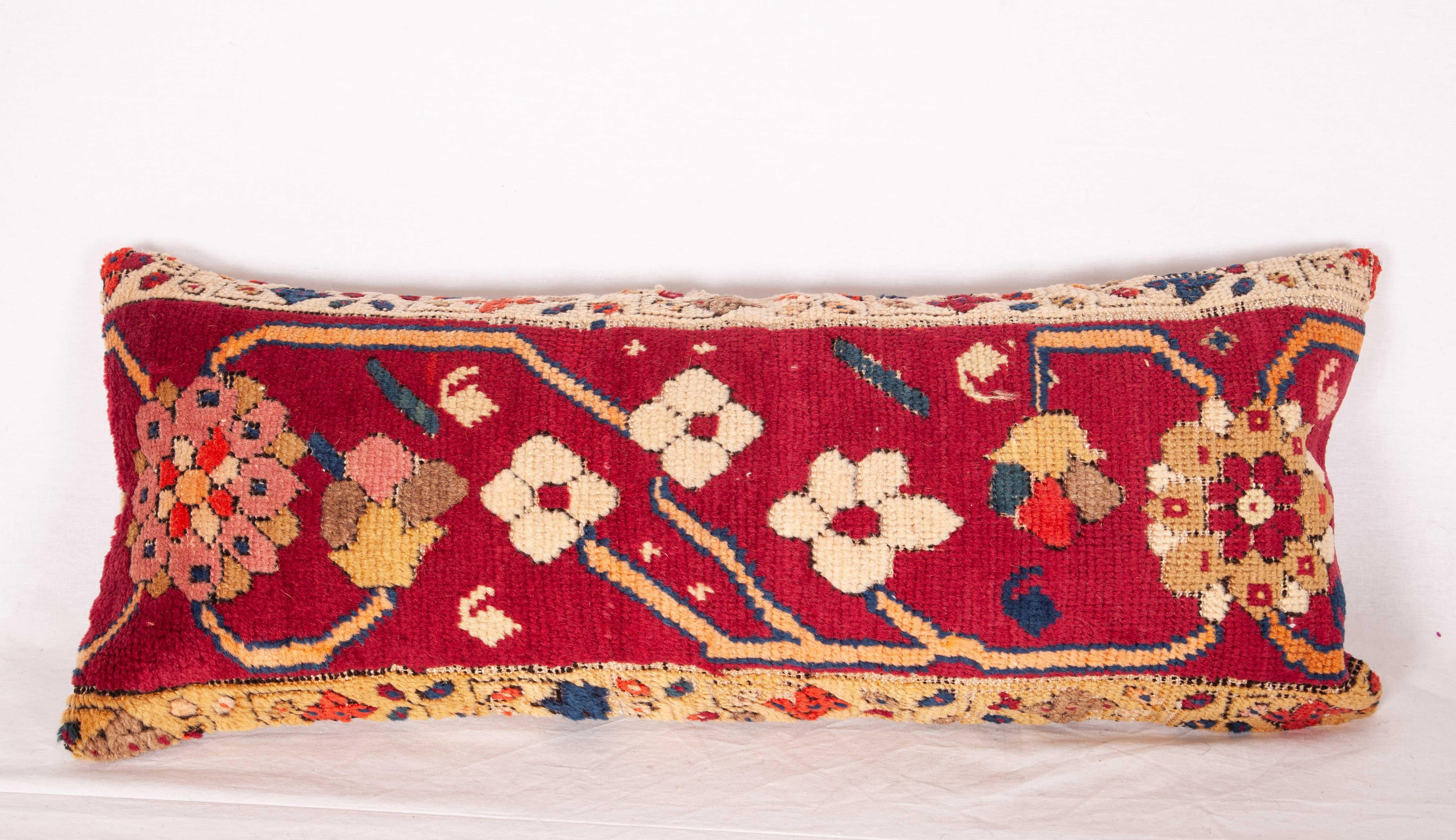 Tribal Antique Rug Pillow Cases Fashioned from Armenian Susha Rug, Late 19th Century For Sale