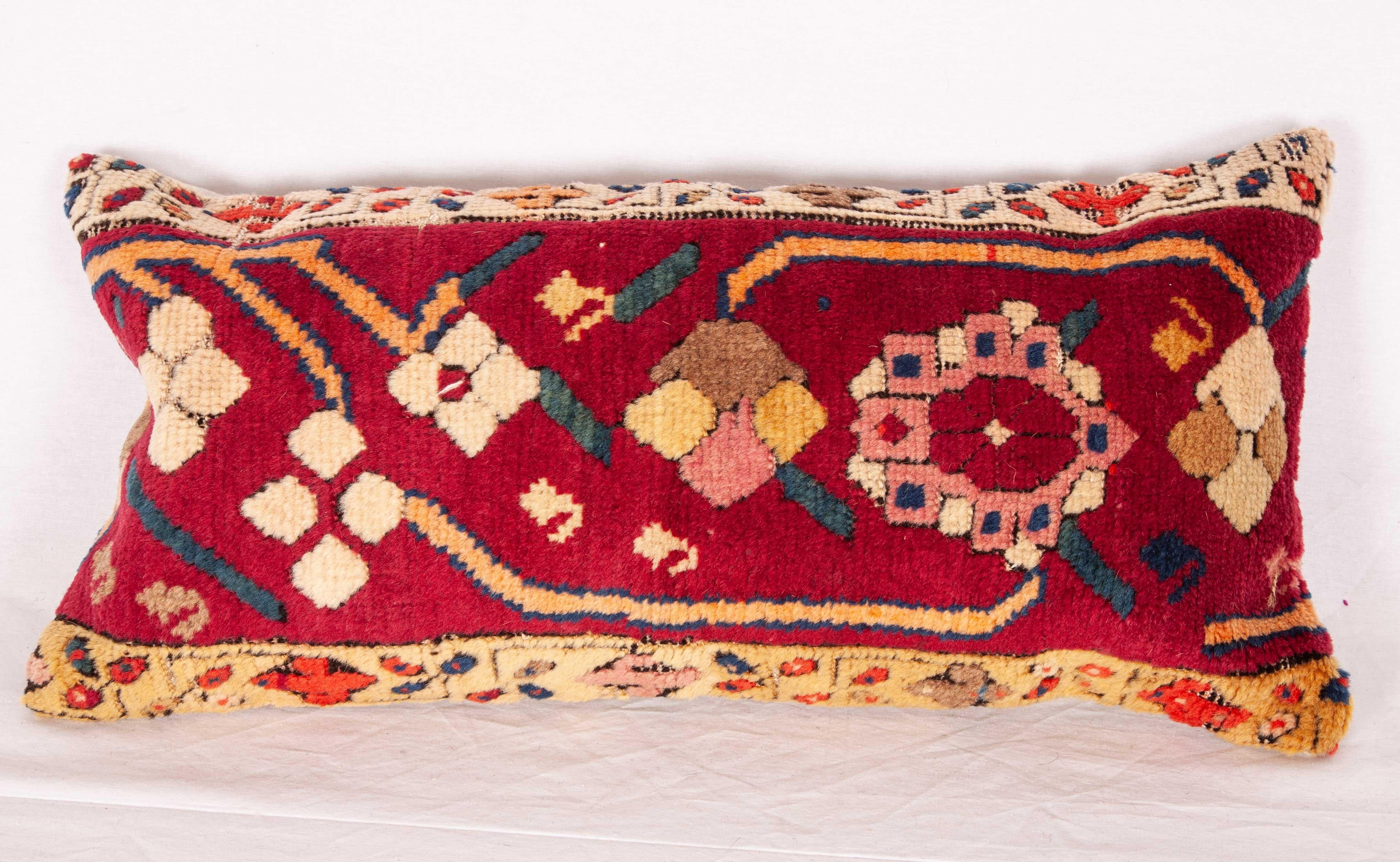 Antique Rug Pillow Cases Fashioned from Armenian Susha Rug, Late 19th Century In Good Condition For Sale In Istanbul, TR