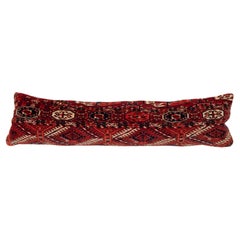 Antiker Teppich-Kissenbezug aus einem turkmenischen Tekke-Stamm-Teppichfragment aus dem späten 19.