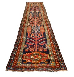 Tappeto antico Runner fatto a mano Orientale Tradizionale in lana Tappeto tribale