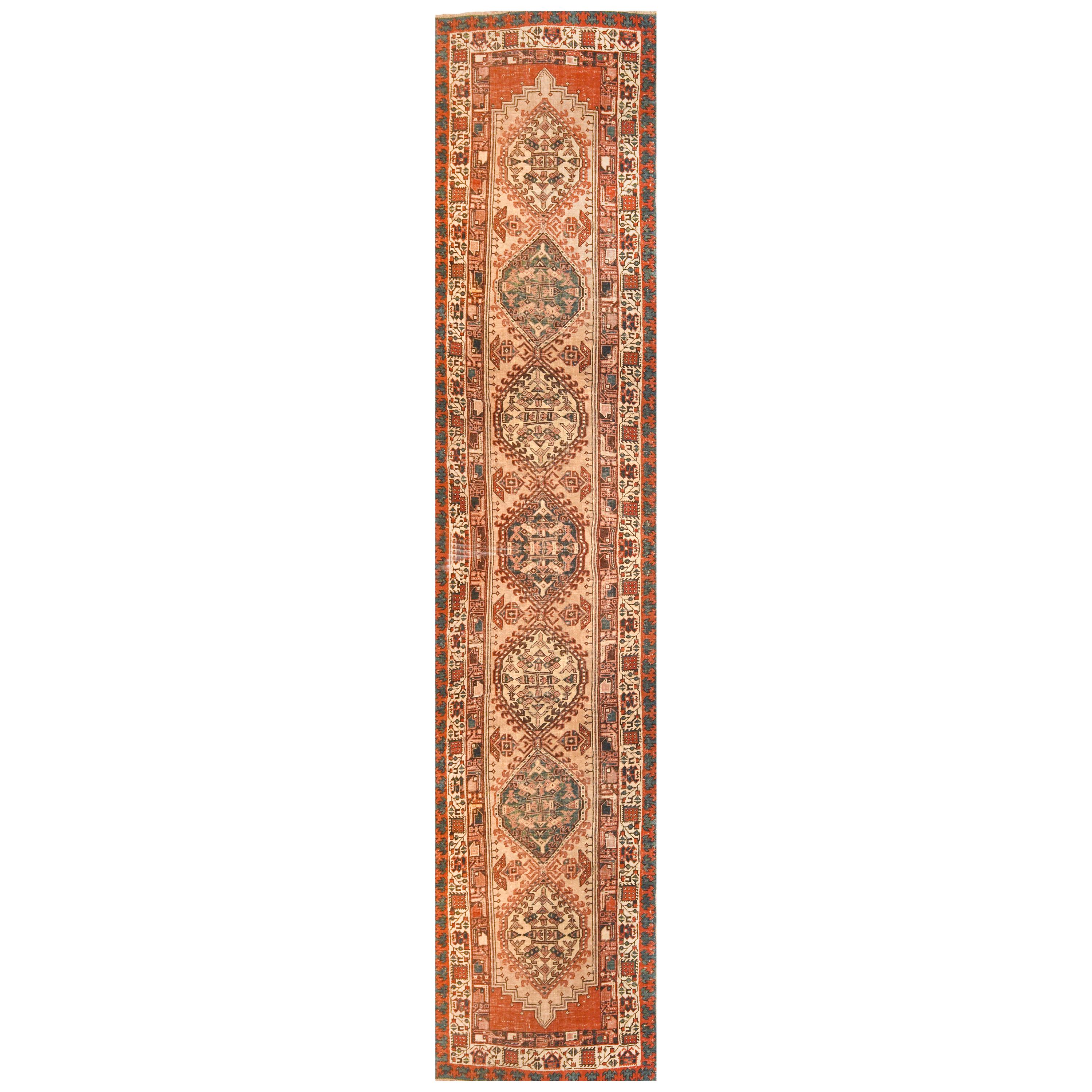 Antique Persian Sarab Long Rug For Sale