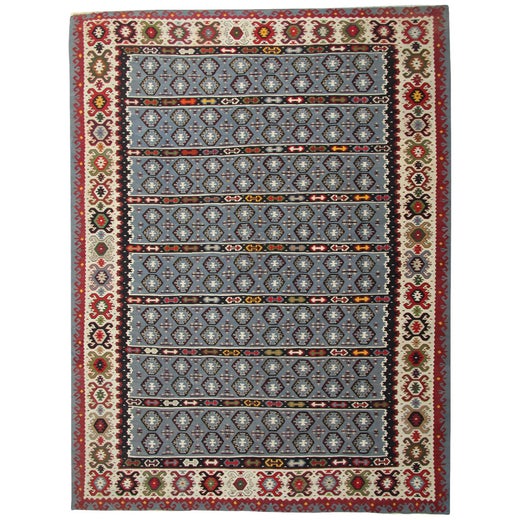 Antique Rug Serbian Handmade Carpet Vintage Kilim Rugs Geometric Oriental Rug For Sale At 1stdibs