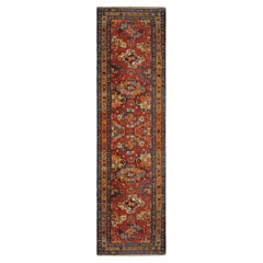 Antique Rug, Turkmen Oriental Runner, Living Room Carpet Runner