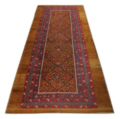 Antique Rugs, Camel Pure Wool Caucasian Handmade Carpet Runners, Oriental Rugs