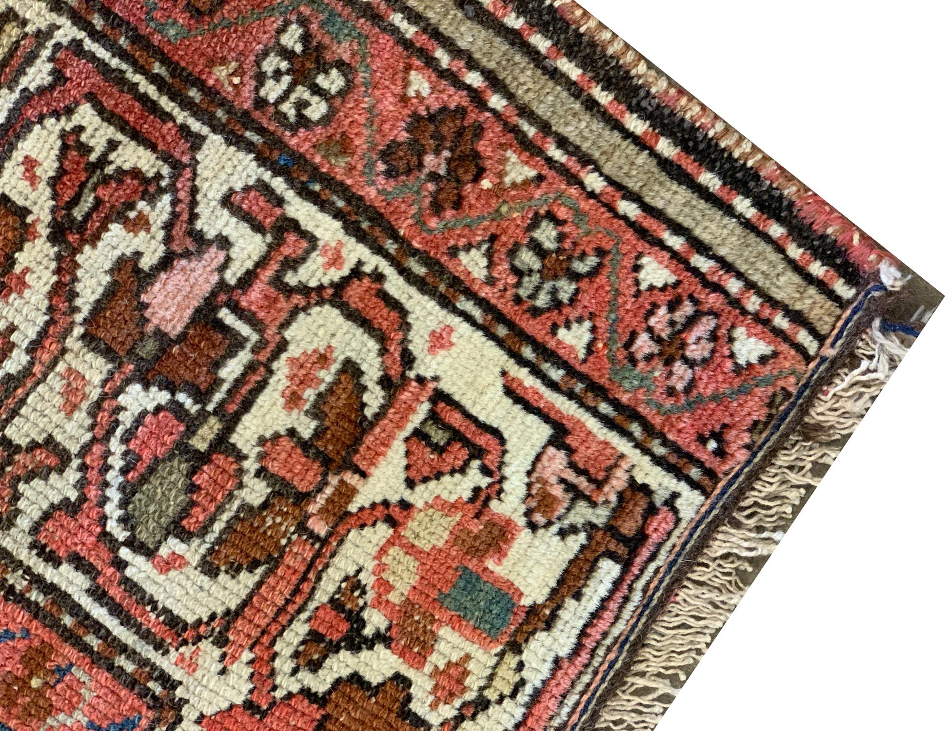 Hand-Woven Antique Rugs Caucasian Wool Area Paisley Tradition Oriental Carpet Rug For Sale